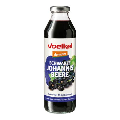 Bio Schwarze Johannisbeere Nektar 500ml - 8er Vorteilspack von Voelkel