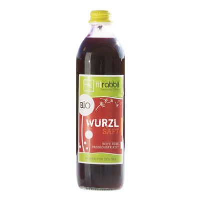 Bio Wurzelsaft Rübe-Passionsfr. EW 500ml - 12er Vorteilspack von Fitrabbit
