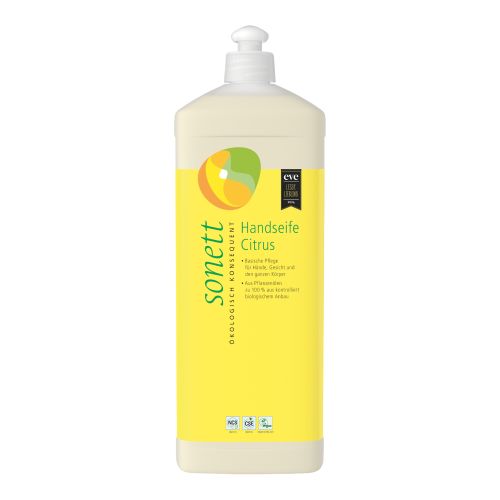 Bio Handseife Citrus Nachfüllung 1000ml - 6er Vorteilspack von sonett