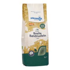 Bio Breite Dinkel-Bandnudeln 18mm 500g - 8er Vorteilspack von Spielberger Mühle