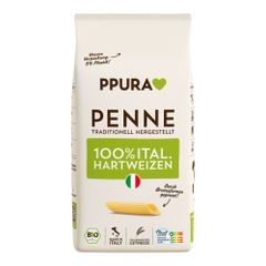 Bio Penne aus Hartweizen 500g - 12er Vorteilspack von Ppura