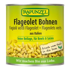 Bio Flageolet Bohnen 200g - 6er Vorteilspack von Rapunzel Naturkost