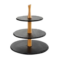 Etagere Schiefer/Akazie 6tlg von Assheuer & Pott