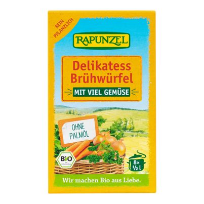 Bio Delikatess Gemüse-Brühwürf.8St 8ct - 15er Vorteilspack von Rapunzel