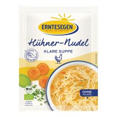 Bio Hühner-Nudel Klare Suppe 37g - 12er Vorteilspack von Erntesegen