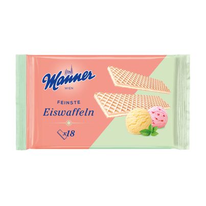 Manner Feinste Eiswaffel 18 Stück 75g - Eiswaffeln von Manner