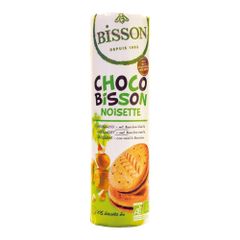 Bio Doppelkekse Choco Haselnuss 300g - 12er Vorteilspack von Bisson