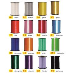 Zierband Poly Farbe sortiert  500m 1Stück von Schüller & Sohn