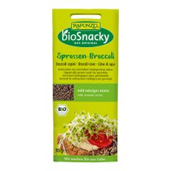 Bio bioSnacky Sprossen-Broccoli Keimsaat 30g - 12er Vorteilspack von bioSnacky - Rapunzel