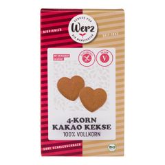 Bio 4-Korn Kakao Kekse Vollkorn 150g - 6er Vorteilspack von Werz