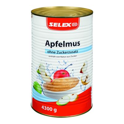 Apfelmus ohne Zuckerzusatz 4250ml von Selex