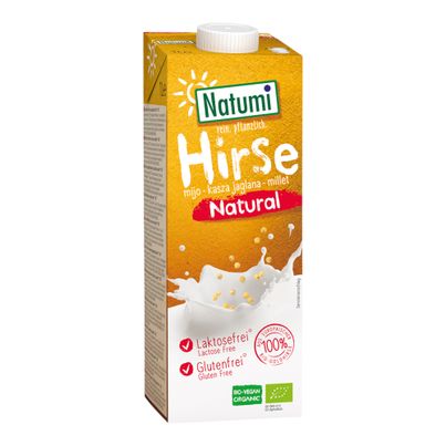 Bio Hirsedrink Natural 1000ml - 6er Vorteilspack von Natumi
