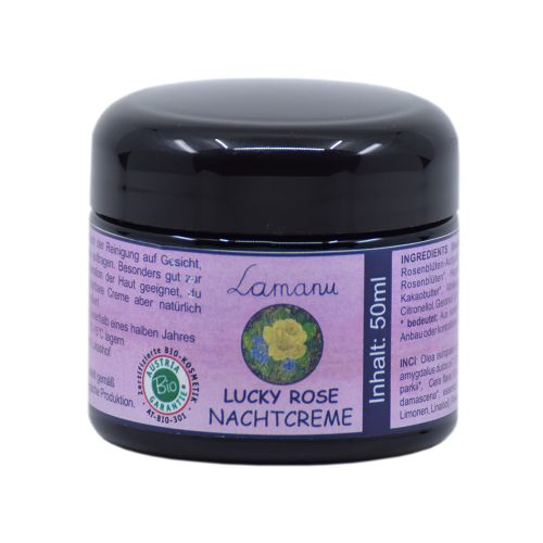 Bio Nachtcreme Lucky Rose 50ml