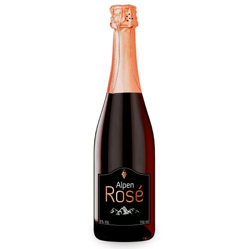 Alpen Rosé - Alkoholfreier Schaumwein 750ml - Fein perlend und überzeugt mit seinem exotisch-würzigen Geschmack von Alpdrinks