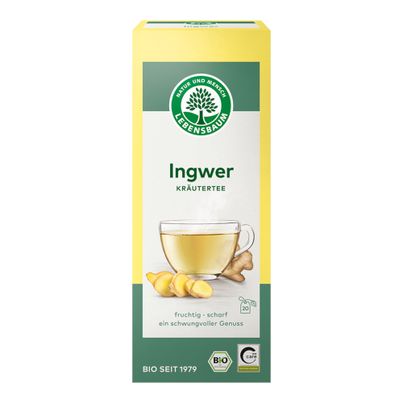 Bio Kräutertee Ingwer 20 Beutel 30g von Lebensbaum