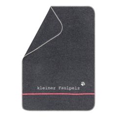 Haustierdecke Kleiner Faulpelz Farbe Anthrazit 70x90cm von David Fussenegger