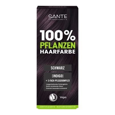Bio Haarfarbe Schwarz No.05 100g - 4er Vorteilspack von Sante