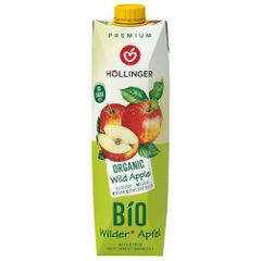 Bio Apfel Fruchtsaft 1000ml - natürliche Erfrischung - Wilde Äpfel von ländlichen Streuobstwiesen - ohne künstliche Aromen von Höllinger Juice