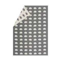 Kinderdecke Schafe 135 x 200 cm - Grau - GRS zertifiziert - von David Fussenegger