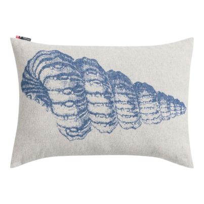 Linenblend Cushion Cover Shell Color Marine 40x60cm by David Fussenegger