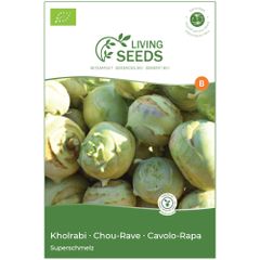 Bio Kohlrabi Superschmelz 4.1g Saatgut von Living Seeds