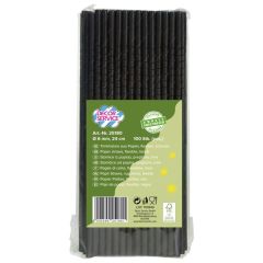 Papier Trinkhalme 24 cm Durchmesser 6 mm 100 Stück Packung