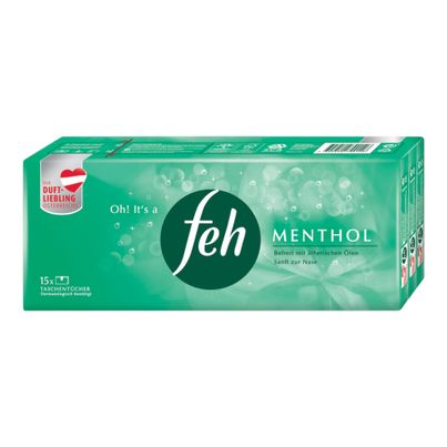 Taschentücher 4lg.Menthol 15x9 von Feh