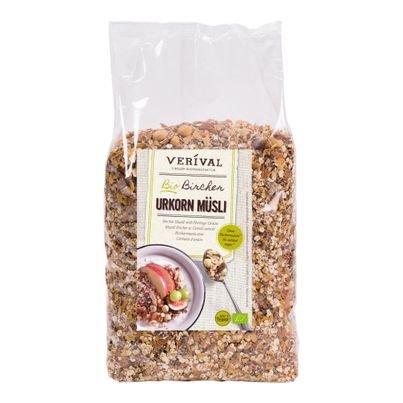 Bio Bircher Urkorn Müsli 1500g - 4er Vorteilspack von Verival