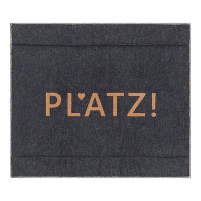 Dog Mat Padded Platz! Color Charcoal 70x80cm by David Fussenegger