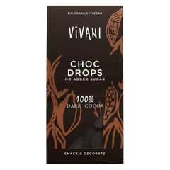 Bio Choc Drops 100% 100g - 8er Vorteilspack von Vivani