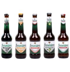 Bier Probierpaket 12 x 330ml - verschiedene Spezialbiere - Röstmalznoten - untergäriges Pils - stabile Schaumkrone von Freistädter Bier