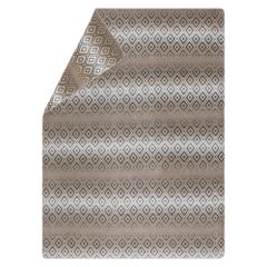 Kuscheldecke Raute Verlauf Farbe Rauchgrau 150x200cm von David Fussenegger