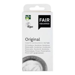 Vegane Kondome - Original - 10 Stück - glatt - transparent - aus natürlichem Latex von FairSquared