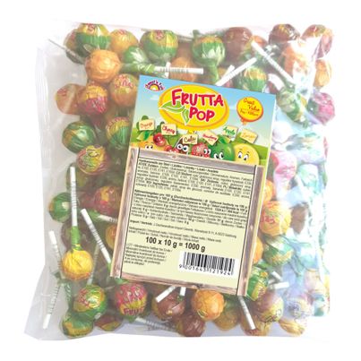 Frutta Pop Lolly Mix Beutel 100Stück von Sweet'n Fun