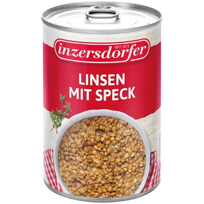 Inzersdorfer lentils with bacon 400g