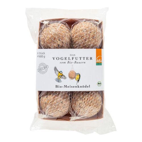 Bio Vogelfutter Meisenknödel 6x100g 600g - 8er Vorteilspack von Defu