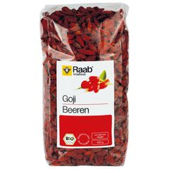 Bio Goji Beeren getrocknet 500g - 4er Vorteilspack von Raab Vitalfood