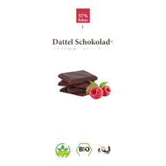 Bio Dattel Schokolade Himbeere 85g - 10er Vorteilspack von Makri