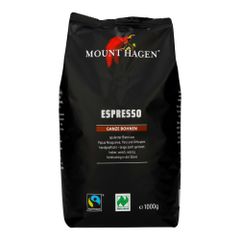 Bio Espresso FT ganze Bohne 1000g - 6er Vorteilspack von Mount Hagen