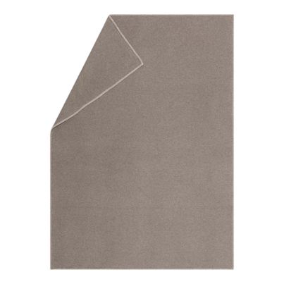 Light Cozy Blanket Solid Color Mud 140x200cm by David Fussenegger