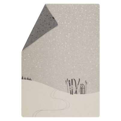 Flanelldecke Ski & Rodel Farbe Rohweiß 140x200cm von David Fussenegger