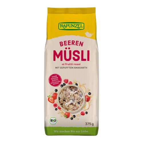 Bio Beeren Müsli 375g - 6er Vorteilspack von Rapunzel Naturkost