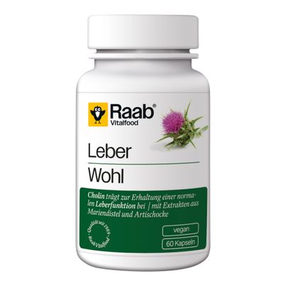 Bio Leberwohl Kapseln 60 Stück 33g - 4er Vorteilspack von Raab Vitalfood