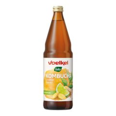 Bio Kombucha Limette Ingwer MW 750ml - 6er Vorteilspack von Voelkel