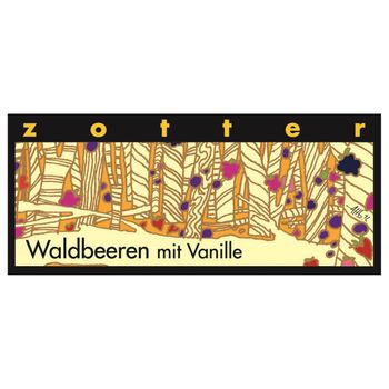 Bio Schokolade Waldbeeren mit Vanille 70g - 10er Vorteilspack von Zotter