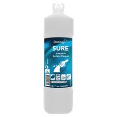 Sure Interior & Surface Cleaner 1l - Geeignet für die Reinigung aller wasserfesten Oberflächen einschließlich Aluminium und anderen weichen Metallen von Diversey