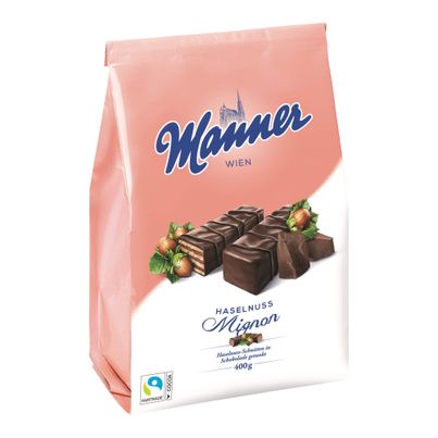 Manner Haselnuss Mignon Schnitten Sack - 400g