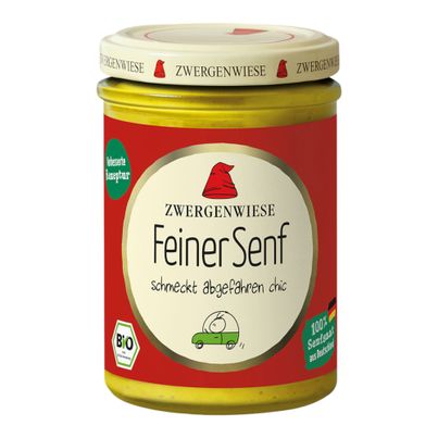 Bio Feiner Senf 160ml - 6er Vorteilspack von Zwergenwiese