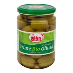 Bio Oliven grün ohne Kern 390ml - 6er Vorteilspack von Elfin