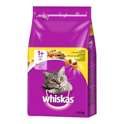 Dry food with chicken 1+ years 3800g from Whiskas